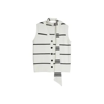 ELLE Sweater Women's Black White