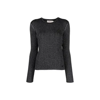 TORY BURCH Ribbed Knitted Top