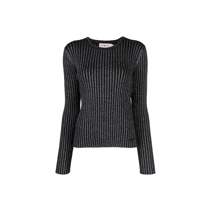 TORY BURCH Ribbed Knitted Top-0