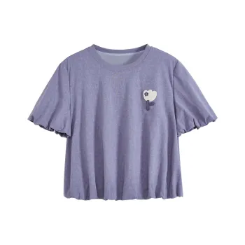 KUOSE T Shirts Women's Purple