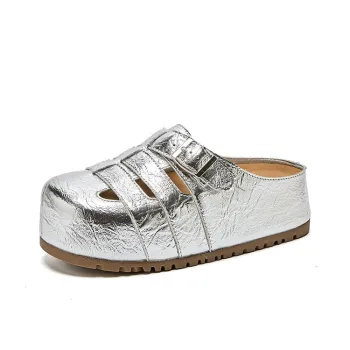 Mr.shang Slip Resistant Closed Toe Slippers Women's