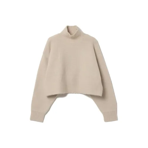 Beams Crop Tops Women's Ecru
