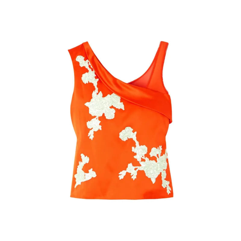VERSACE Tank Top Women's Orange-0