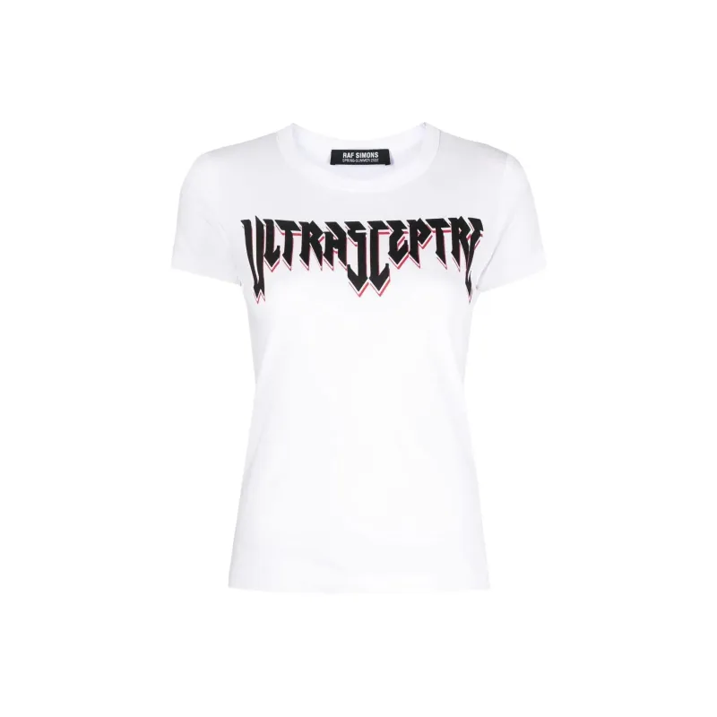 RAF SIMONS Graphic print Cotton T shirt-0