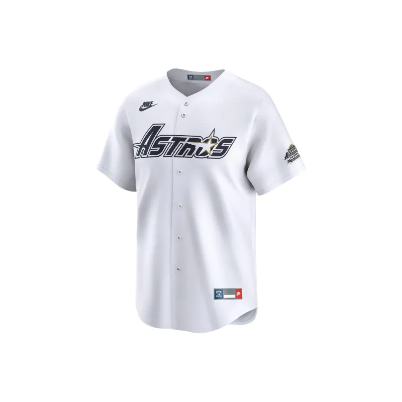 Nike x MLB Jeff Bagwell Houston Astros Cooperstown Soccer Jerseys Houston Space Raccoon Team Men's White-0