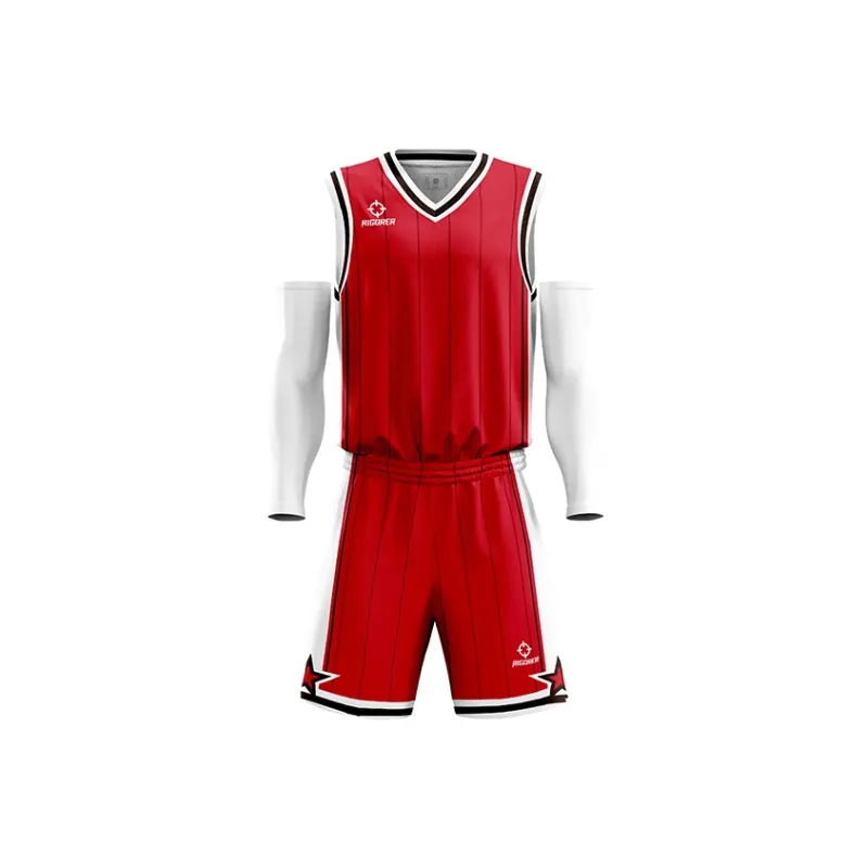 RIGORER Breathable Sweat-Wicking Quick Heat Dissipation Basketball Apparel Basketball Match Set Unisex-6