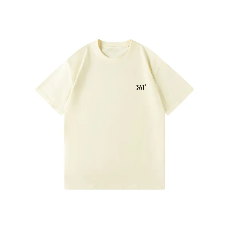 361° T Shirt Unisex Sandy Brown White-0