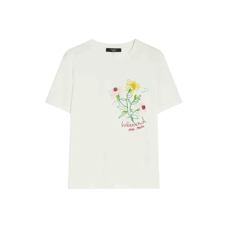 WEEKEND MaxMara T Shirt Women's White Floral-0