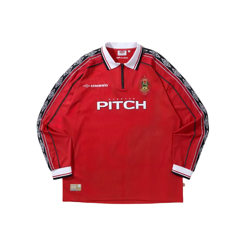 Umbro x OVER THE PITCH SS24 Soccer Jerseys Unisex Red Black-0