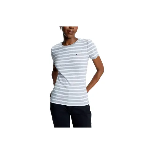 Tommy Hilfiger Favorite Stripe T-Shirt T-Shirts T-Shirt Women's Gray