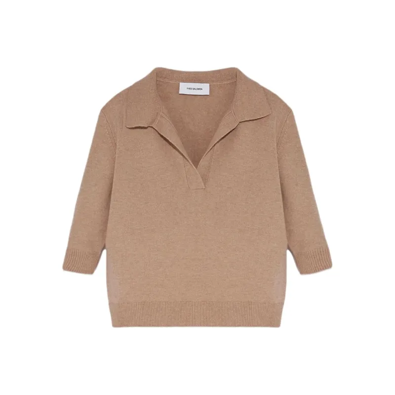YVES SALOMON SS24 Sweater Women's Beige-0