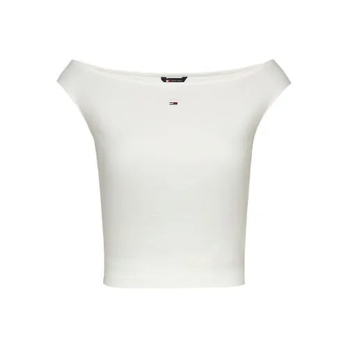 tommy Leather Hilfiger Tank Top Women's White