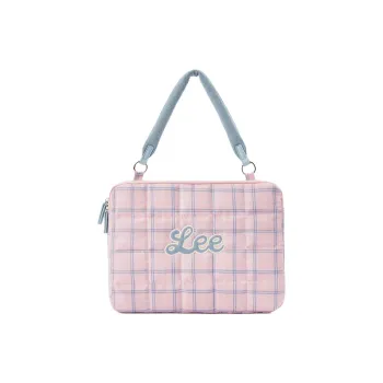 Lee Fabric Shoulder Computer Bag Women's Pink/Light Blue/Yellow