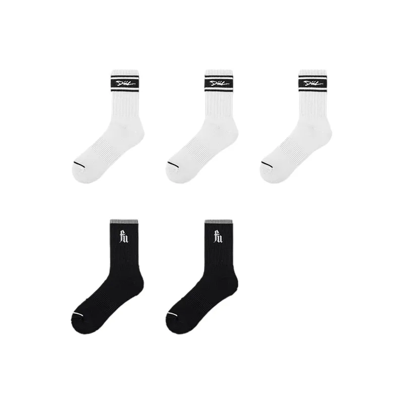 H YXIANG Mid Calf Socks Men's 5 Pack-6