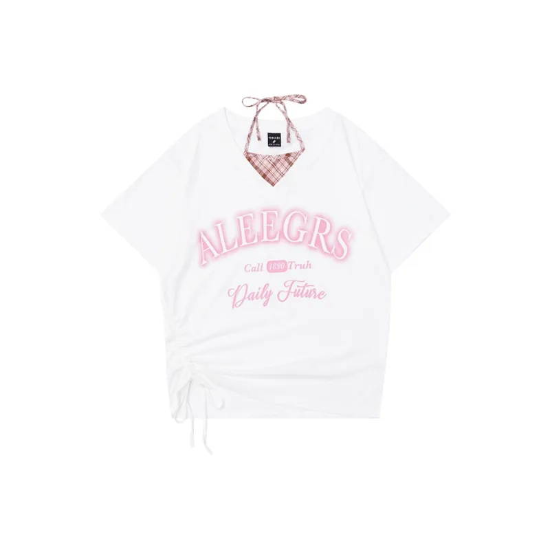 PLAY BUSH Drop Shoulder Sleeve T Shirt Women's-0