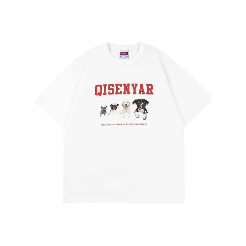 QISENYAR T-Shirts Unisex-0