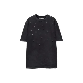 ZARA T Shirts Women's Dark Gray
