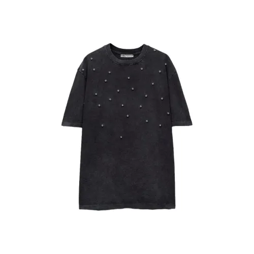 ZARA T-Shirts Women's Dark Gray