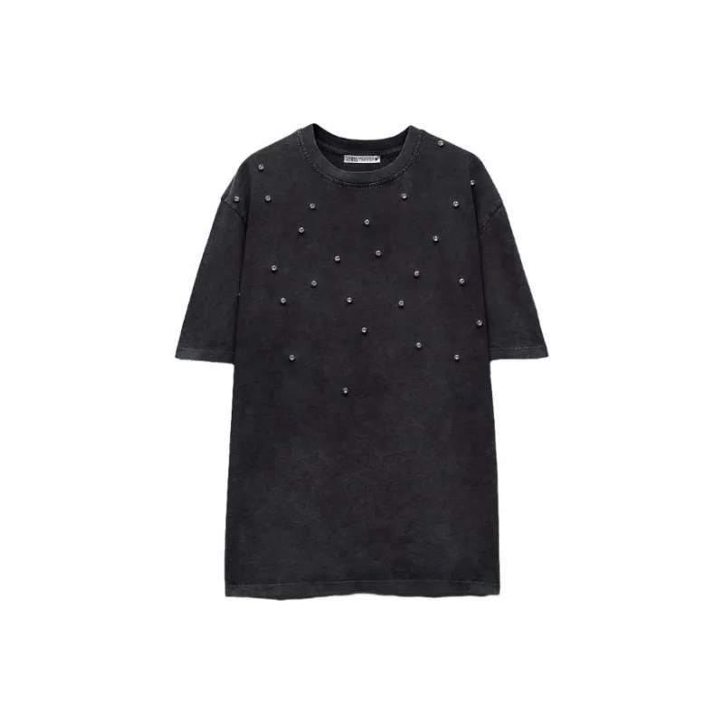 ZARA T Shirts Women's Dark Gray-0