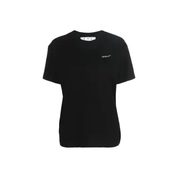 OFF WHITE Women's Floral Aarows T Shirt Black/Multi