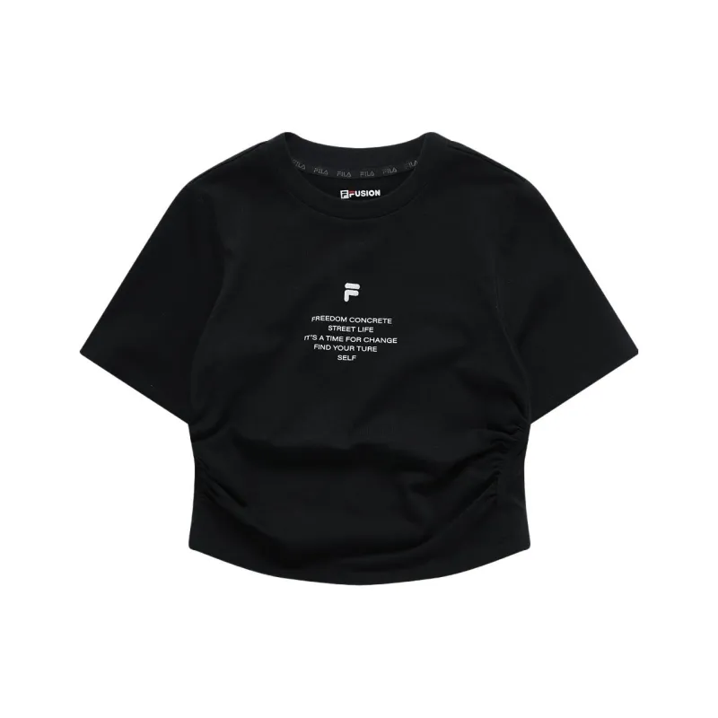FILA FUSION STREET SPORT Crop Tops Women's Pitch Black-0