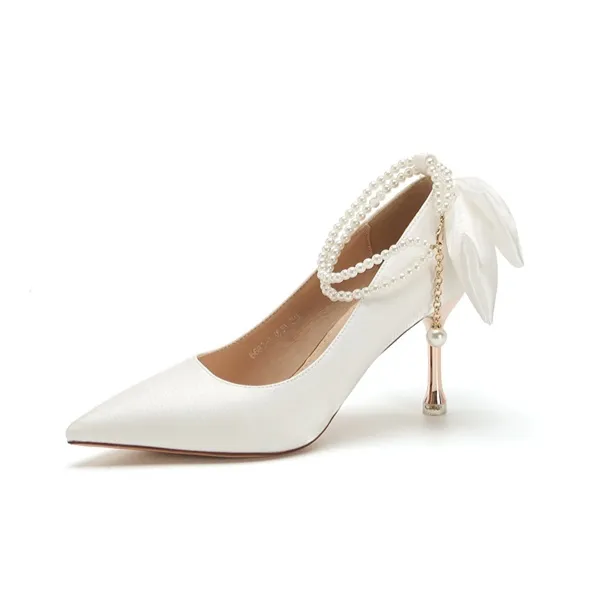 Zomila Slim Heel High Heels Women's Ecru-0