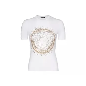 VERSACE SS22 T Shirt Women's White