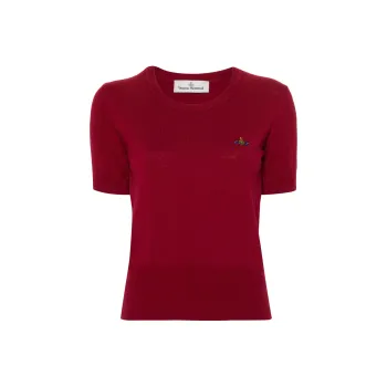 Vivienne Westwood Orb Embroidered Knit Top
