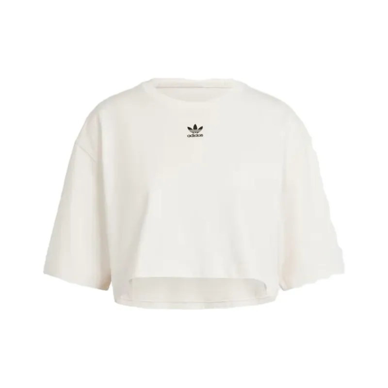 Adidas Originals Essential Drop Shoulder Sleeve T Shirt Women's White-0