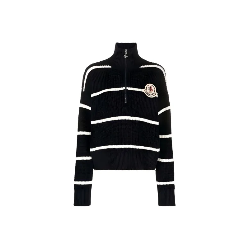 Moncler Sweater Women's Blue Black-0