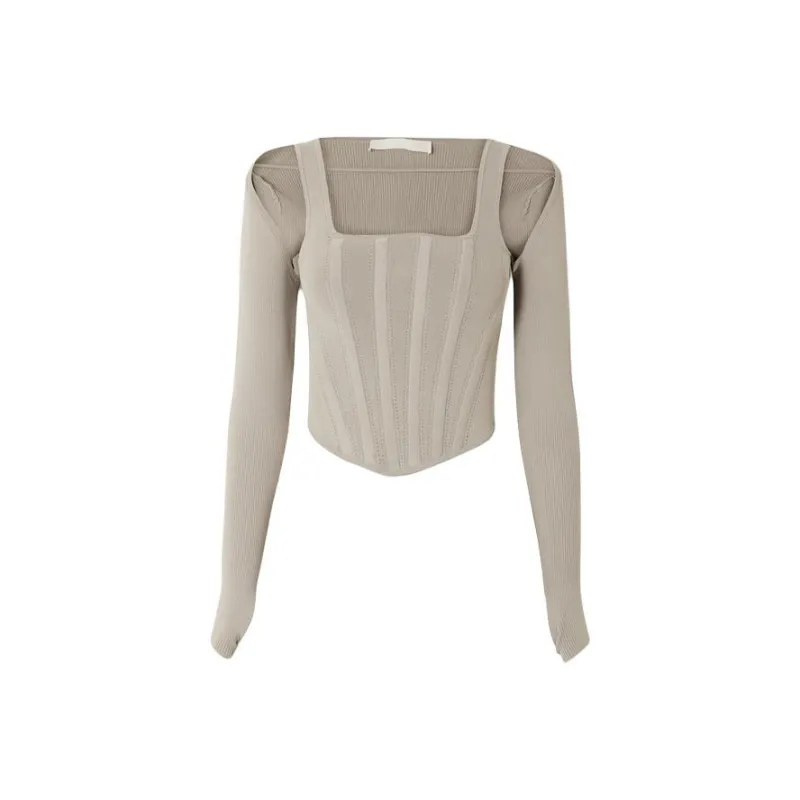 DION LEE FW23 T-Shirt Women's Gray-0