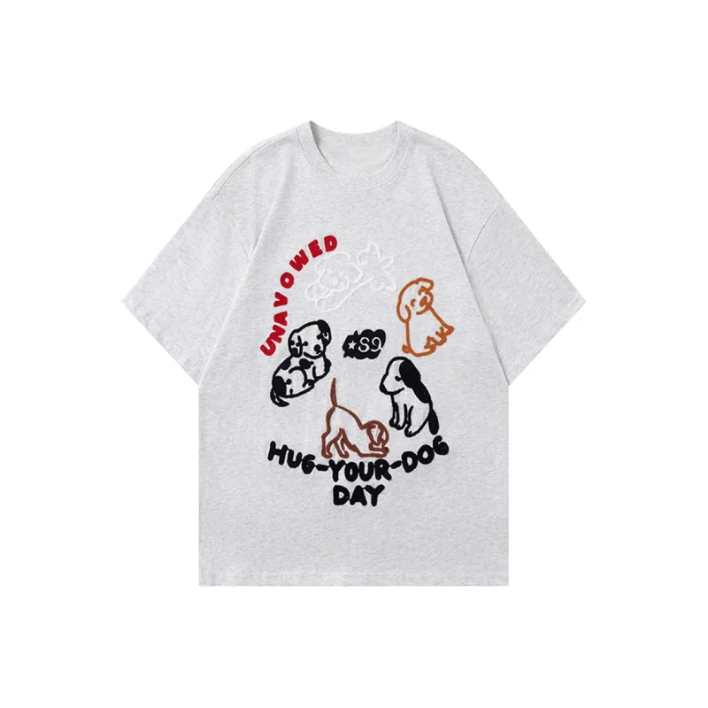 Ning Cai Yuer T Shirt Women's Light Gray-0