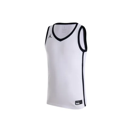 Jordan SS24 DRI FIT Basketball Jerseys Men's Team White
