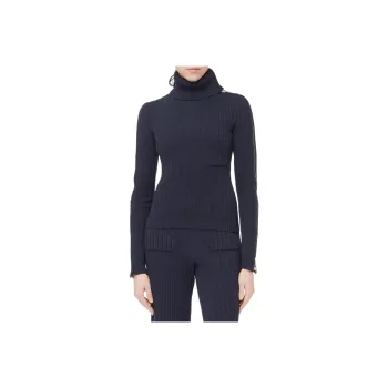 CHANEL Sweater Women's Marine Blue