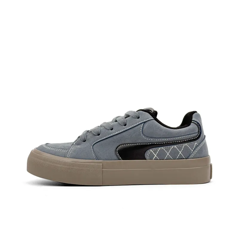 Mengsai Cushioning, Wear Resistant Low Top Skateboard Shoes Men's Blue-1