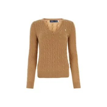 Polo Ralph Lauren Julianna Long Sleeve Pullover Camel Melange