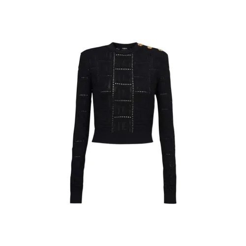 BALMAIN SS22 Sweater Women's Black