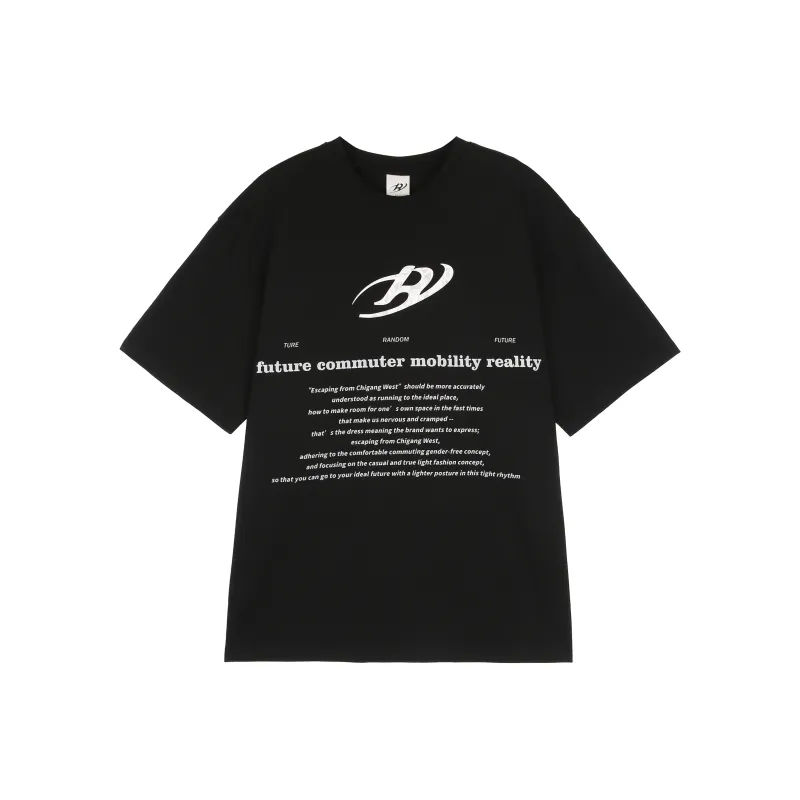 RUNTOTHEFUTURE SS22 T Shirt Unisex Black-0