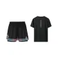 Black Shorts+Black Short-Sleeved Shirt