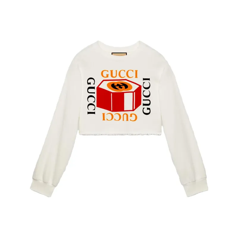 GUCCI Crop Tops Women's White-0