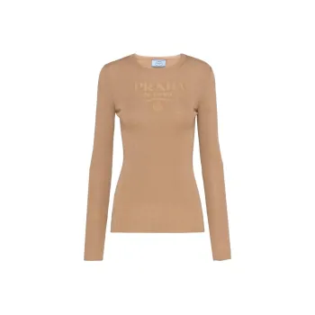 PRADA Logo intarsia Wool Jumper