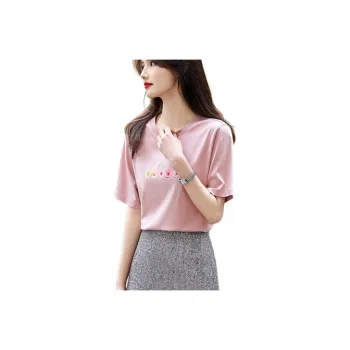【dme】 T Shirt Women's Pink Purple