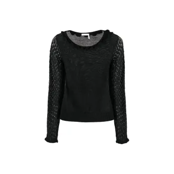 See By Chloé Scalloped Fine knit Top