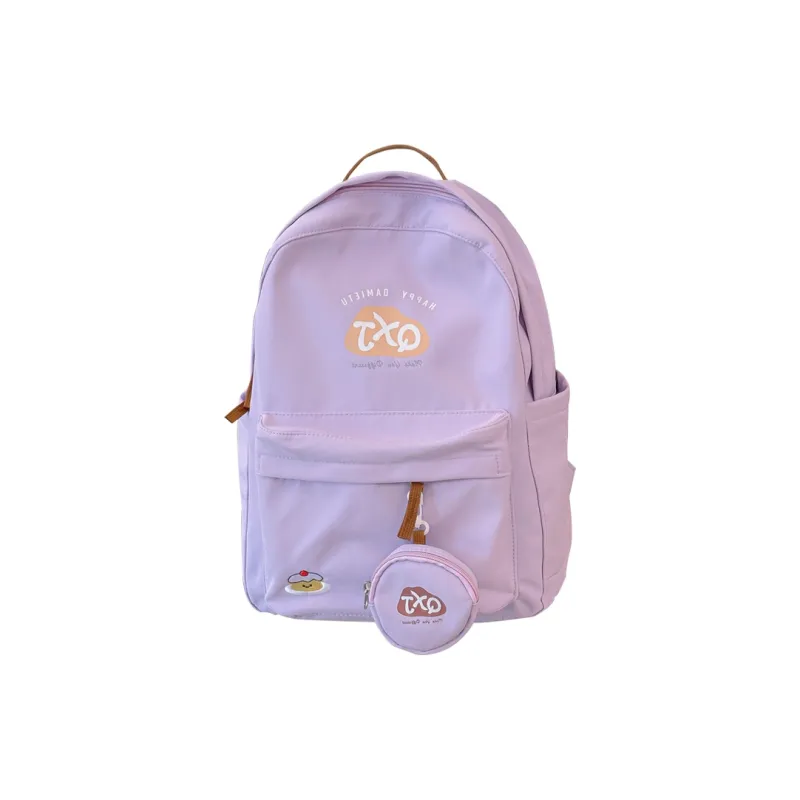 XIANGSU Nylon Fabric Backpack Women's Multicolor-17