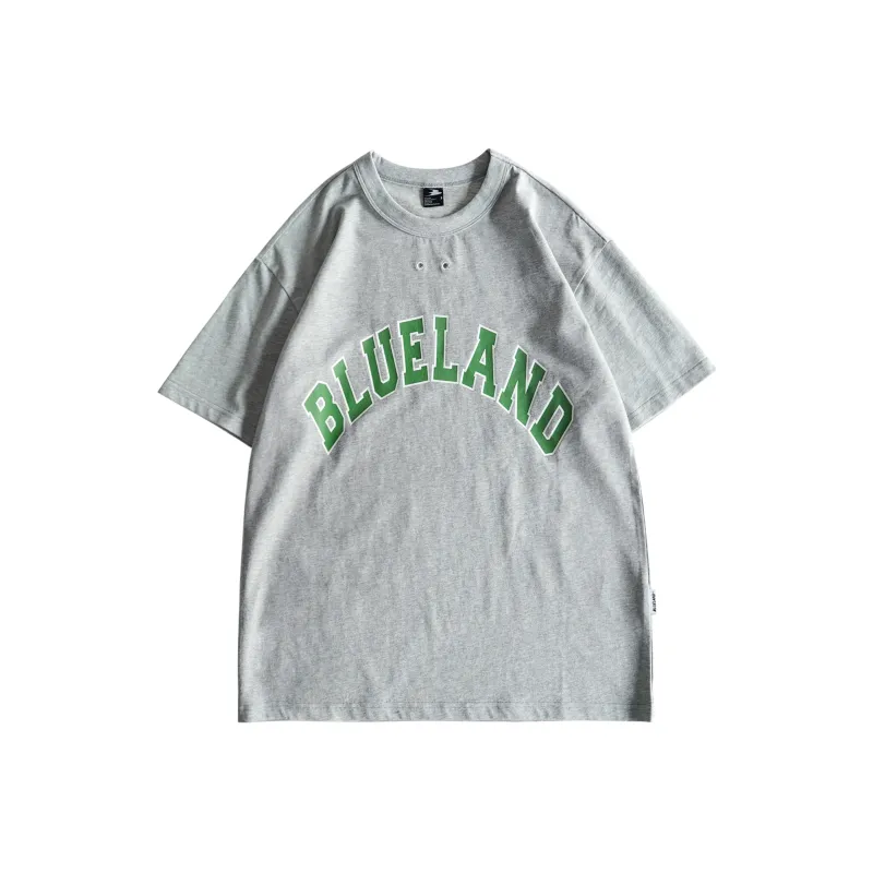 BLUELANDINC Crew Neck Loose Fit Straight Short-Sleeved T-Shirt Women's Heather Gray-0