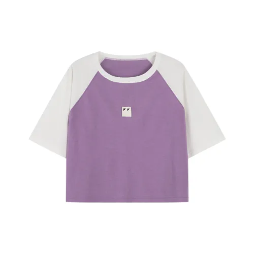 UOOYAA BABY MOSAIC Series Crop Tops Women's Purple