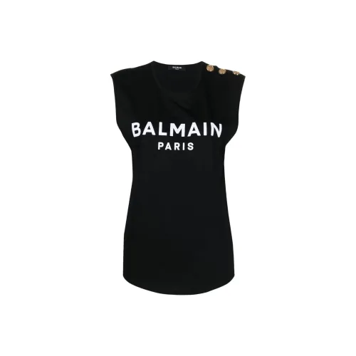 BALMAIN Button detailed T shirt