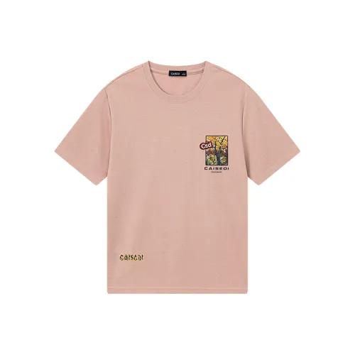 CAISEDI T Shirts Men Pink