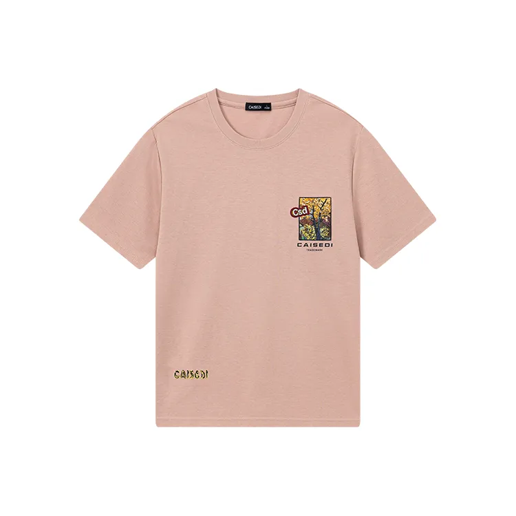 CAISEDI T Shirts Men Pink-0