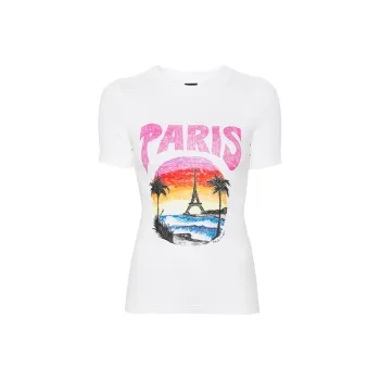 Balenciaga Graphic Printed Crewneck T Shirt